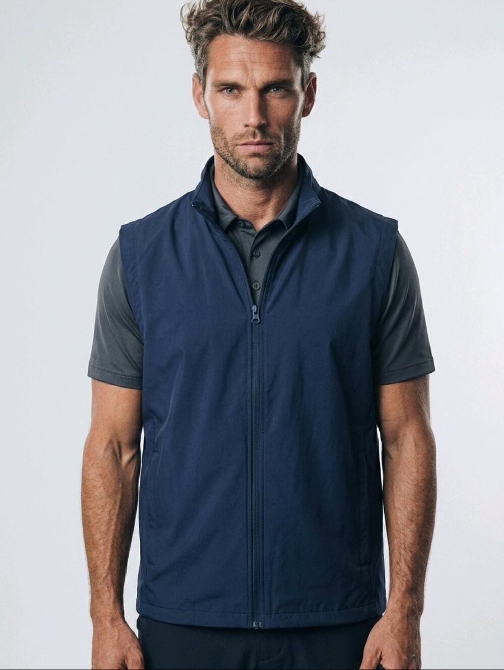 EP Pro Men's Waterproof Navy Golf Vest